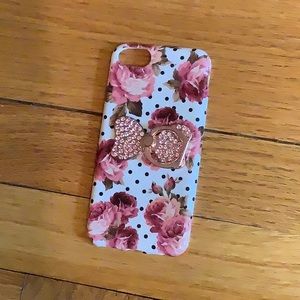 iPhone 6 rose gold phone ring case